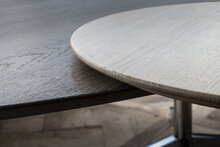 Rond massief houten blad