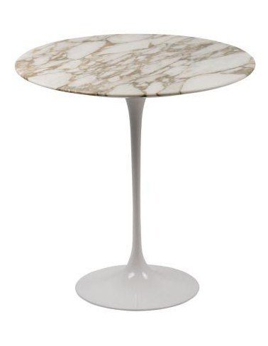ziel Ideaal Onbemand Tulip side table Calacatta oro - Eigenwijs Design - Saarinen Tulip  specialist in ovale- en ronde eettafels