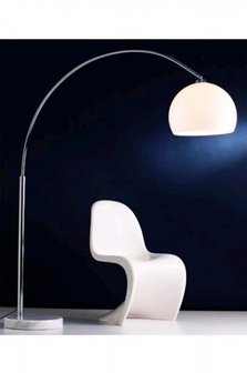 Design vloerlamp bol, Wit