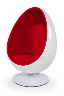 Design Cocoon fauteuil Wit Rood