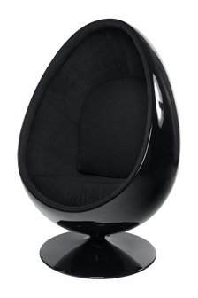 EGG POD CHAIR Zwart