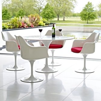 Set - Ronde Tulip tafel 120cm met 4 stoelen