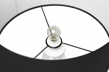 Bobby Vloerlamp Tripod wit-zwart