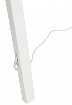 Bobby Vloerlamp Tripod wit-zwart