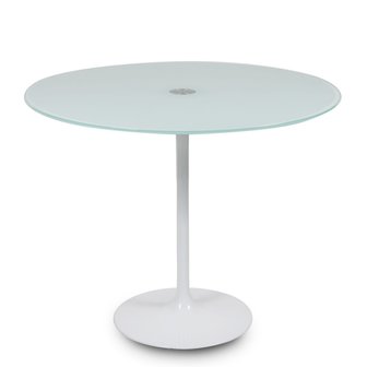 Saarinen Tulip tafel 90 cm zwart outdoor