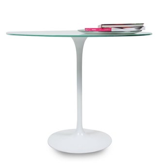 Saarinen Tulip tafel 90 cm zwart outdoor