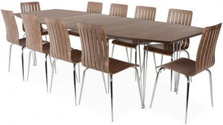 Uitschuifbare tafel Retro, Noten blad