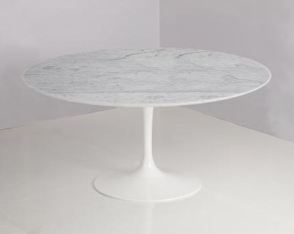 brandwonden Arbeid Dinkarville Ronde Saarinen Tulip tafel 137 cm - Carrara marmeren blad - Eigenwijs  Design - Saarinen Tulip specialist in ovale- en ronde eettafels