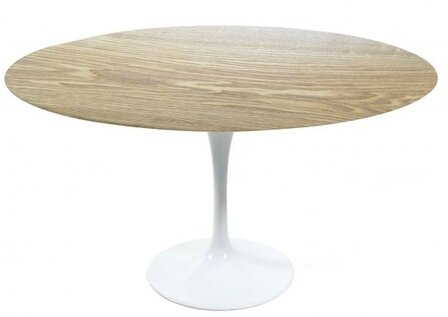 Saarinen Tulip tafel, &Oslash; 120cm massief eiken blad