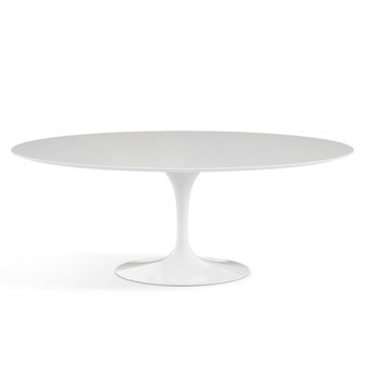 Saarinen tafel 219x121cm mat wit blad