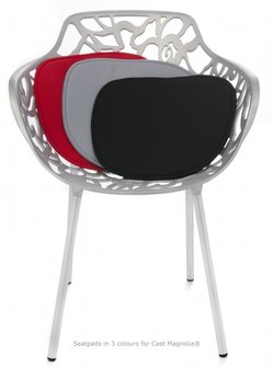        Cast Magnolia Armchair Vintage aluminium