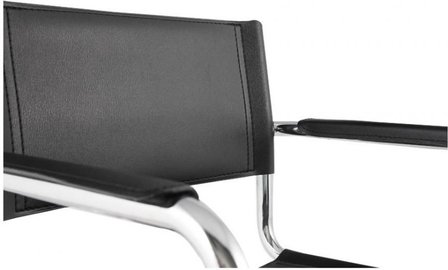 Buisframe design stoel zwart