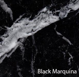Saarinen Tulip tafel 235x121 zwart Marquinia marmeren blad