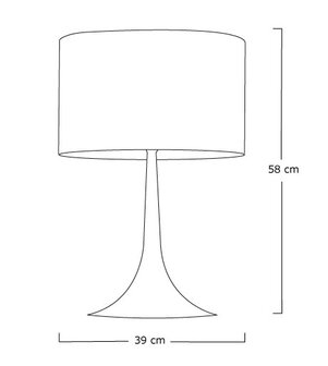 Tulip design tafellamp - zwart