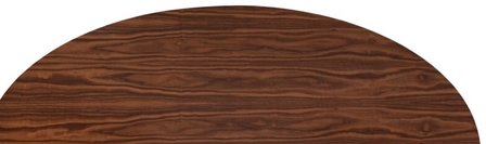 Ovale Tulip Saarinen tafel noten houtfineer blad 169x111 cm.