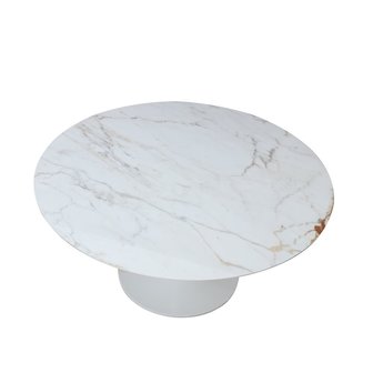 Saarinen Tulip eettafel rond Keramisch blad