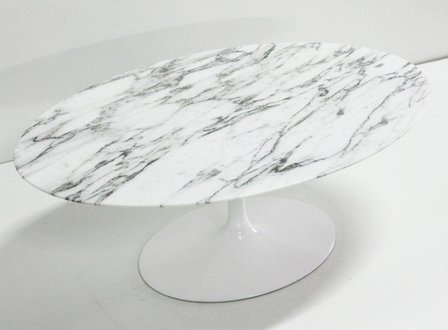 Tulip Salontafel - Statuario Marmer 120x60cm