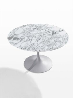 Saarinen Tulip tafel, &Oslash; 137cm - Statuario marmer