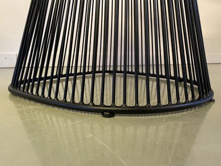 Laatste exemplaar: Vintage platner stoel zwart