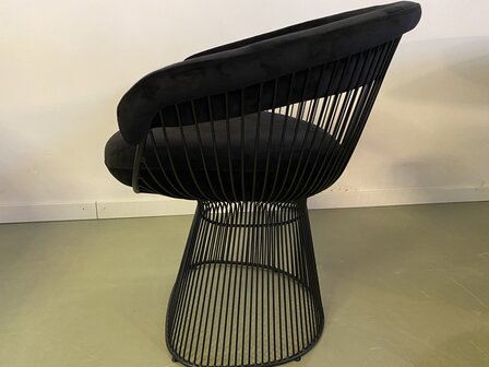 Laatste exemplaar: Vintage platner stoel zwart