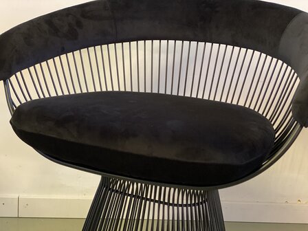Laatste exemplaar: Vintage platner stoel zwart