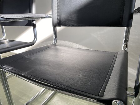 Buisframe design stoel zwart