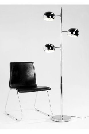 speelplaats Afdeling Hassy Design vloerlamp 3 bollen Chroom - Eigenwijs Design - Saarinen Tulip  specialist in ovale- en ronde eettafels