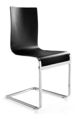 Design stoel Legno, Zwart