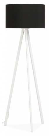 Bobby Vloerlamp Tripod wit-zwart