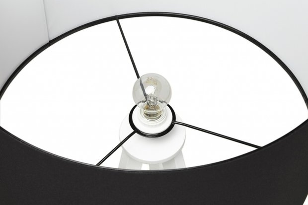Bobby Vloerlamp Tripod wit-zwart