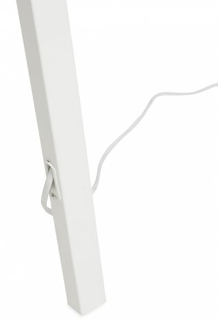 Bobby Vloerlamp Tripod wit-zwart