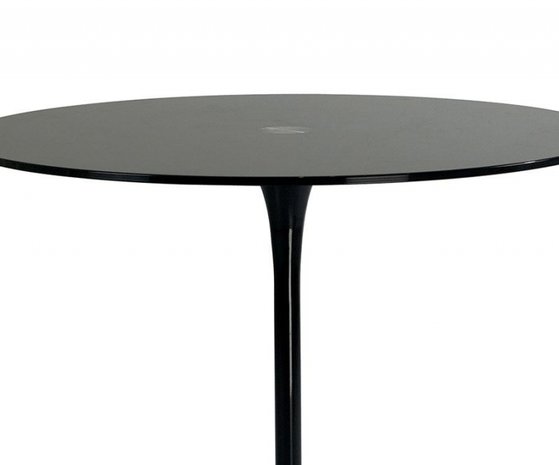 Saarinen Tulip tafel 90 cm zwart outdoor
