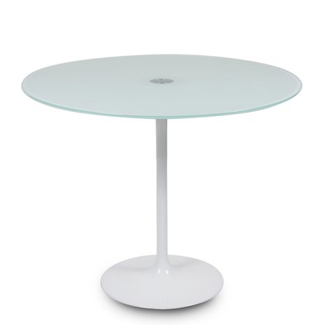 Saarinen Tulip tafel 90 cm zwart outdoor