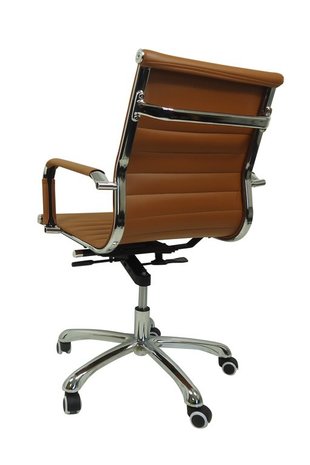 Bureau stoel Retro laag cognac