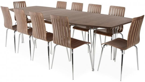 Uitschuifbare tafel Retro, Noten blad