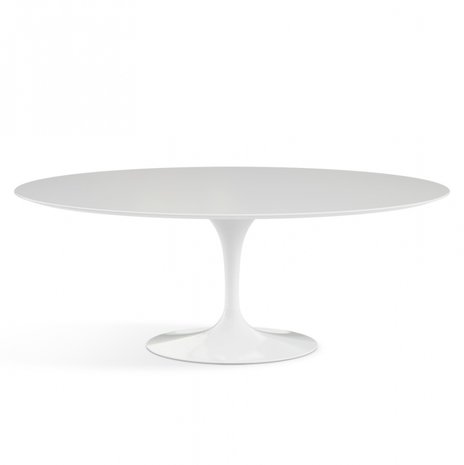 Saarinen tafel 219x121cm mat wit blad