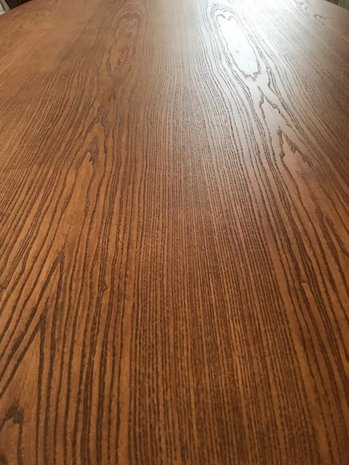 Saarinen Tulip tafel 160cm noten houtfineer blad
