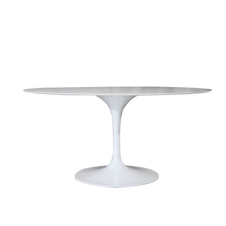 Ronde Tulip tafel met keramisch Callacatta Oro blad