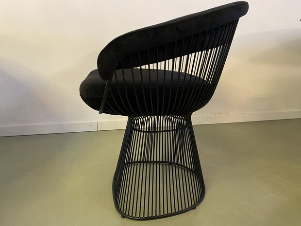 Laatste exemplaar: Vintage platner stoel zwart