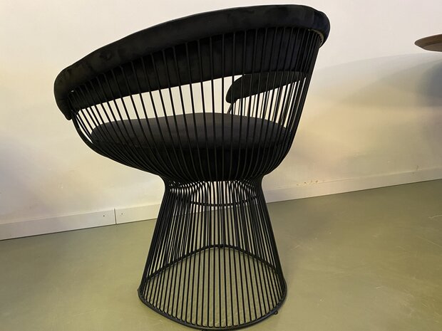 Laatste exemplaar: Vintage platner stoel zwart