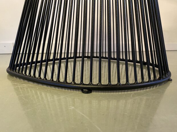 Laatste exemplaar: Vintage platner stoel zwart