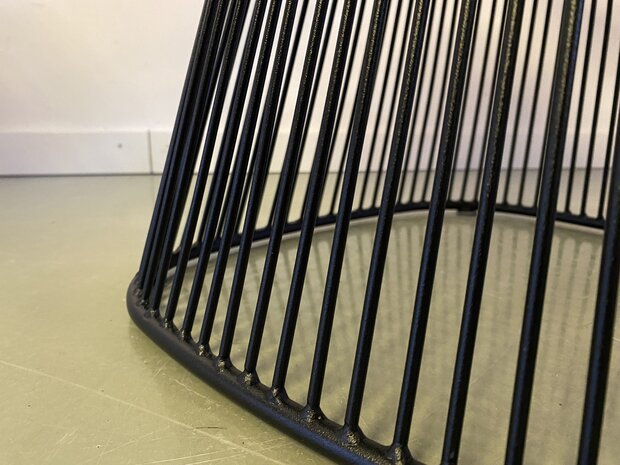 Laatste exemplaar: Vintage platner stoel zwart