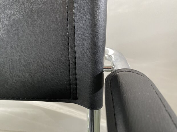 Buisframe design stoel zwart