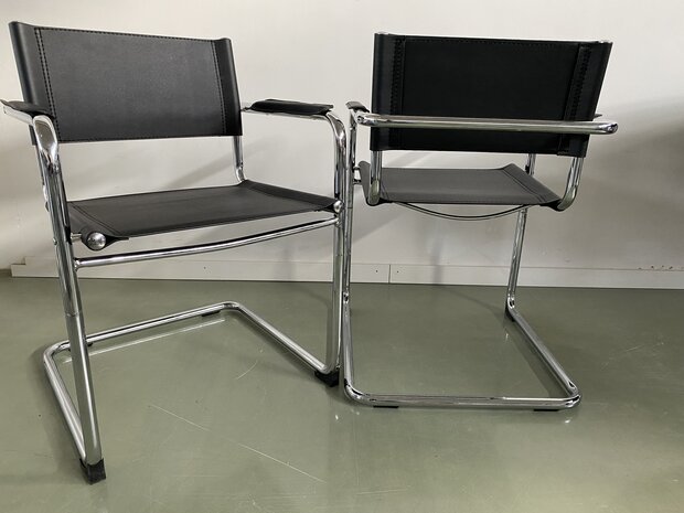 Buisframe design stoel zwart