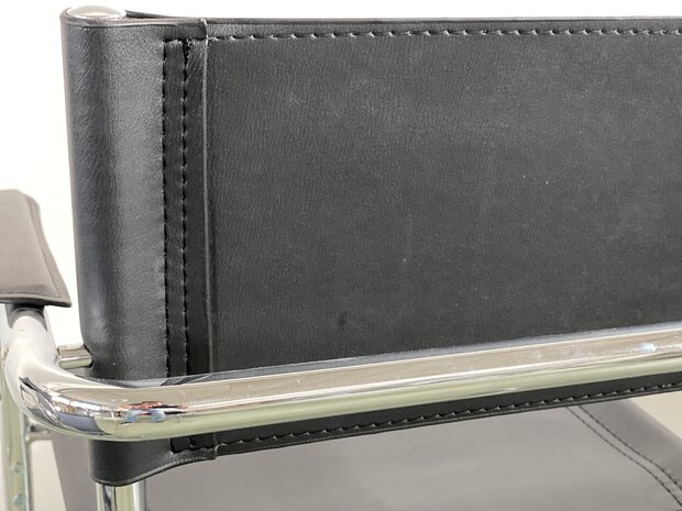Buisframe design stoel zwart