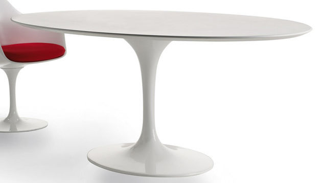 globaal sessie accent Ovale Tulip eetkamer tafel - Eigenwijs Design - Saarinen Tulip specialist  in ovale- en ronde eettafels