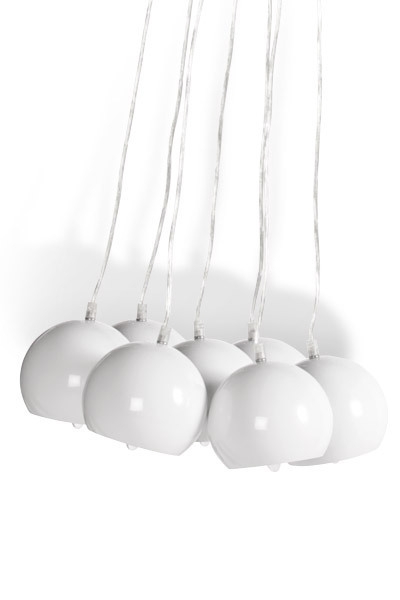 hanglamp 7 halve bollen Eigenwijs - Saarinen Tulip specialist in ovale- en ronde eettafels