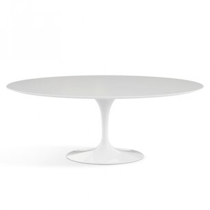 Ovale Saarinen Tulip tafel, 235x121 cm.