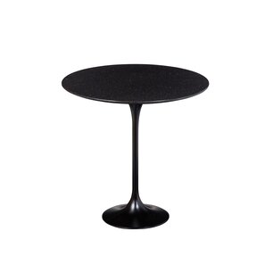 Tulip bijzettafel zwart, graniet