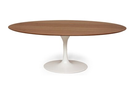 Saarinen Tulip tafel ovaal houtfineer 170x110 cm
